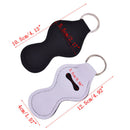 Neoprene Floral Waterproof Lipstick Chapstick Lip Balm Holder Bag Key Chain OZ