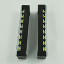 2 Pcs 8 Position Double Row Screw Terminal Covered Barrier Strip 600V 25A I2A7