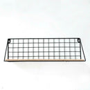 Floating Shelves Wall Mounted Rustic Metal Wire Storage Shelves for Picture