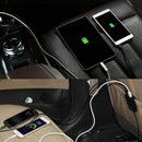 4-Port USB Car Charger HUB Adapter Front Back Seat with 6 Feet Extension Ca