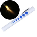 1Pcs Pen Light Torch Disposable LED Pupil Gauge Medical Nurse Doctor EmergencyM&