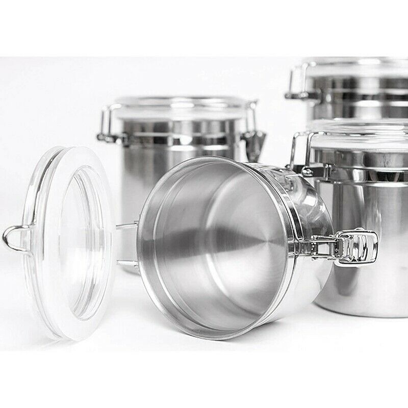 Airtight Canisters Sets for the Kitchen Stainless Steel - Beautiful for Kit C1J6