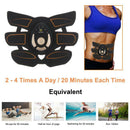 Electronic Abs Stimulator Body Abdominal Toner Belt Machine Hips Trainer