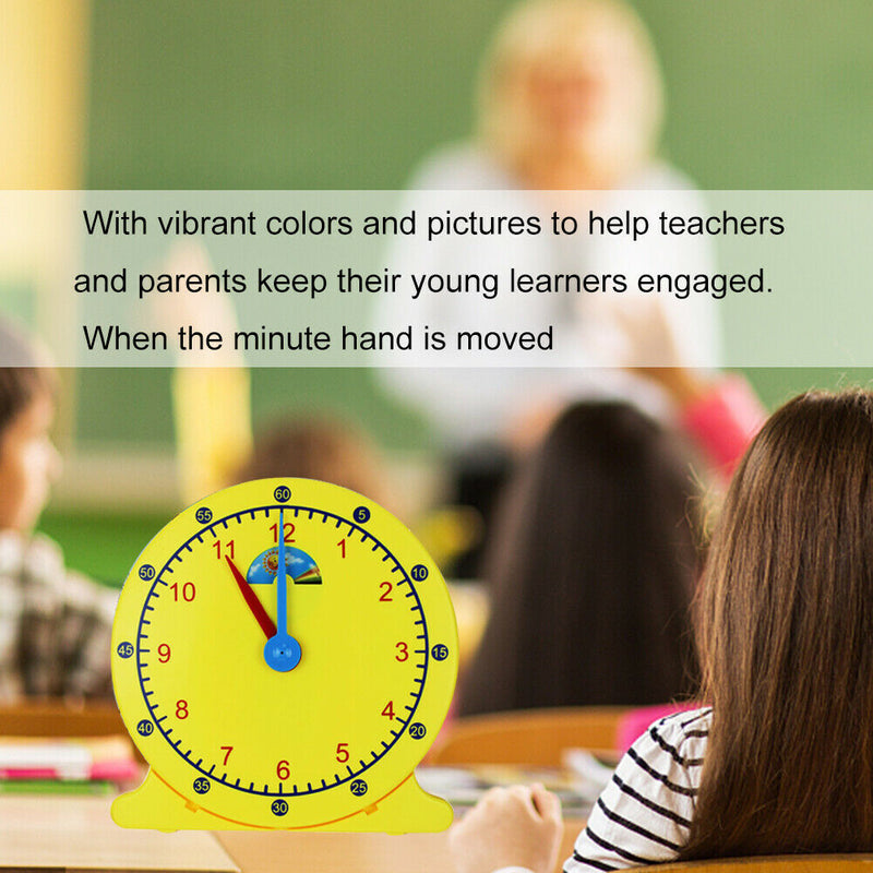 12 Inch For Children Classroom Demonstration Early Education Teaching Clock