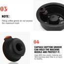 2x Reusable PP Coffee Capsule Pods Filter for Bosch Tassimo 180ml Capacity