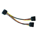 SATA Power 15-pin Y-Splitter Cable Adapter Male to Female Hard New For HDD New
