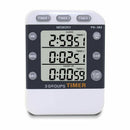 Digital Kitchen Cooking Timer Clock,3 Channels Simultaneous Timing Countdow