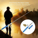 Fishing Rod Reel Combo Set, Mini Telescopic Portable Pocket Pen Fishing Rod Z1G9