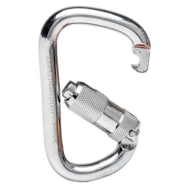 45KN Twist Gate Auto Lock Carabiner Climbing Caving Rescue Rappelling By CE