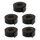 2M In Length Pu Leather Strap Roll Embellishments Black 2cm Wide 5 Pieces