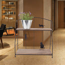 Cute Design Double Tier Iron Shelf Kitchen Tools Holder Living Room Bedroom