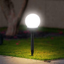 3pcs Waterproof LED Solar Round Bulb Lawn Lamps Spike Outdoor Garden Lights