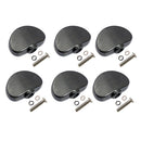 6 Pcs Black Guitar Tuning Pegs Keys Button Tuners Machine Heads, Premium Plastic