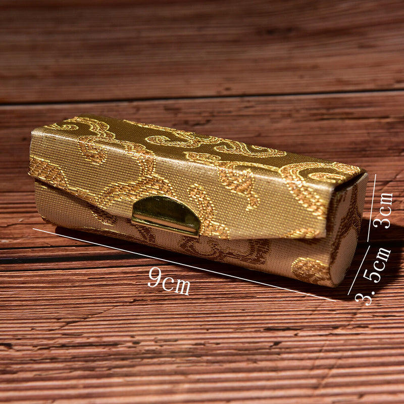 Fashion 9*3.5cm Lipstick Case Holder With Mirror Inside&Snap-On Closu BNAUFS Ew