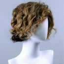 Men Short Curly Wave Blonde Wig Synthetic Hair Heat Resistant Male Fashion Style