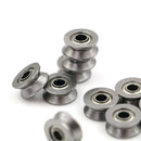 10pcs HCS Deep V Groove Sealed Guide Line Track Pulley Ball Bearing 3*12*4m3cd