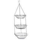 3 Tier Wire Hanging Fruit Basket Home Kitchen Metal Vegetable Storage Organ