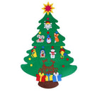 New Kids DIY Stereo Felt Christmas Tree with Decorations Door Wall Hanging