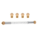 Nail Art Sponge Brush Dual Tipped DIY Nail Art Brush Paint Dotting Gradient