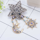 Asymmetrical Earrings Star Sun Moon Exaggeration Ear Dangle Drop Women Jewellery