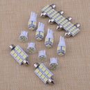 14x Car Auto LED Interior Light Package Kit Xenon White Bulbs T10 & 31mm & 42mm