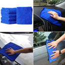 5Pcs Soft Absorbent Wash Cloth Car Care Micro Fiber Cleaning Drying TowelOZ