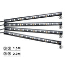 Interior Car Lights, Car LED Strip Light,Waterproof 4pcs 12 LED Lighting Kits,