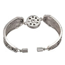 1PC Snap Bracelet Fit Snap Button Carve Flower Magnetic Tube Bar Clasp 19cm