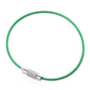 20pcs Metal Stainless Steel Wire Ropes Carabiner Key Hanging Cable EDC Tool