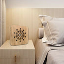 Snowflake Mode Wooden Night Light Bedroom Decor Lights Usb Light Switch Gif