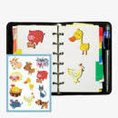 11pcs Stickers DIY Round Drill Diamond Painting Cute Animals Set Kids Toys