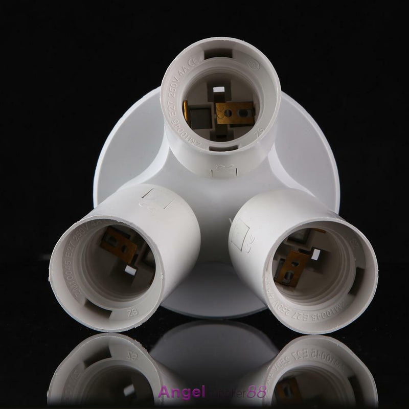 3/4 in1E27 Base Socket Splitter Light Lamp Bulb Adapter(E27-3E27)