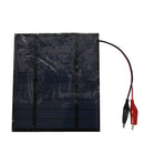 2.5W 5V Solar Cell Polycrystalline Solar Panel+Crocodile Clip For Charging  D5S5