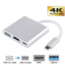 New Type-C To VGA PD USB C Hub Adapter Dock For Type-c