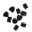 10Pcs Ethernet Hub Port RJ11 Anti Dust Cover Cap Protector Black  ^