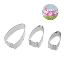 3pcs Calliopsis Cutters Set Stainless Steel Fondant Cakes Mould Tools