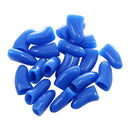 Blue XS, 20Pcs Dog Cat Pet Paw Claw Control Nail Soft Caps Cover