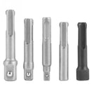 3Pc Sds Plus Steel Socket Adapter 2Pc Sds Socket Hexagonal Extension Electr F9Y7