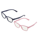2pcs Plastic Kids Eyeglass Anti-Blue Light Soft Frame Computer Glasses