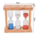 Wood Frame Glass Sand Sandglass Clock Time Timer 1/3/5 Home Dec Dwwj