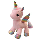 Cute Rainbow Unicorn Horse Plush Soft Toys for Kids Girl Birthday Gift Pink