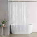 Clear Shower Curtain Liner with Hooks Waterproof and Treated to Resist Dete