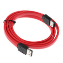 Red 1m 7 Pin SATA to eSata Female to Female External Sata Data Cable Lead