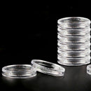 10X 23mm Applied Clear Round Cases Coin Storage Capsules Holder Plastic New