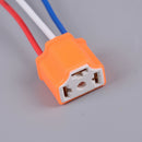 5pcs H4 9003 Car Female Ceramic Headlight Extension Connector Bulb WireAdapterM&