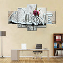 5pcs/set Unframed Abstract Art Canvas Oil Painting Picture Print Home Wall-S Hn