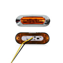 10x Amber 4 LED Clearance Side Marker Light for Car Truck Trailer Pickup 12-24V