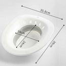 Hip Bath Tub for Toilets for Hemorrhoid Therapy Care Avoid Squatting Pink