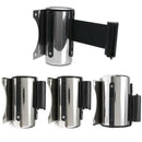 2m Queue Barriers Crowd Control stanchions Stainless Steel Retractable Belt
