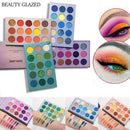 60 COLORS BEAUTY GLAZED Glitter Eyeshadow Palette Pigment Shimmer Metalic Q9L1
